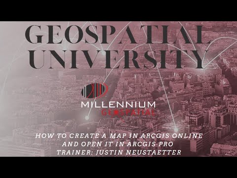 How To Create A Map In ArcGIS Online and Open In In ArcGIS Pro