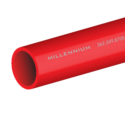 4″ HDPE, SDR 13.5, Red, Empty